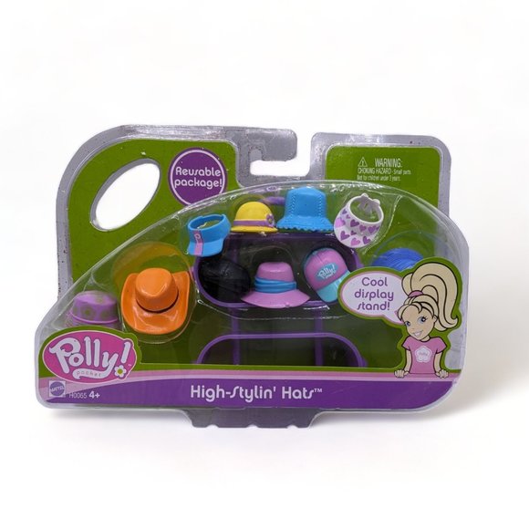 Mattel Other - Mattel Polly Pocket High-Stylin Hats Display Rack Stand 10 Hats 2004